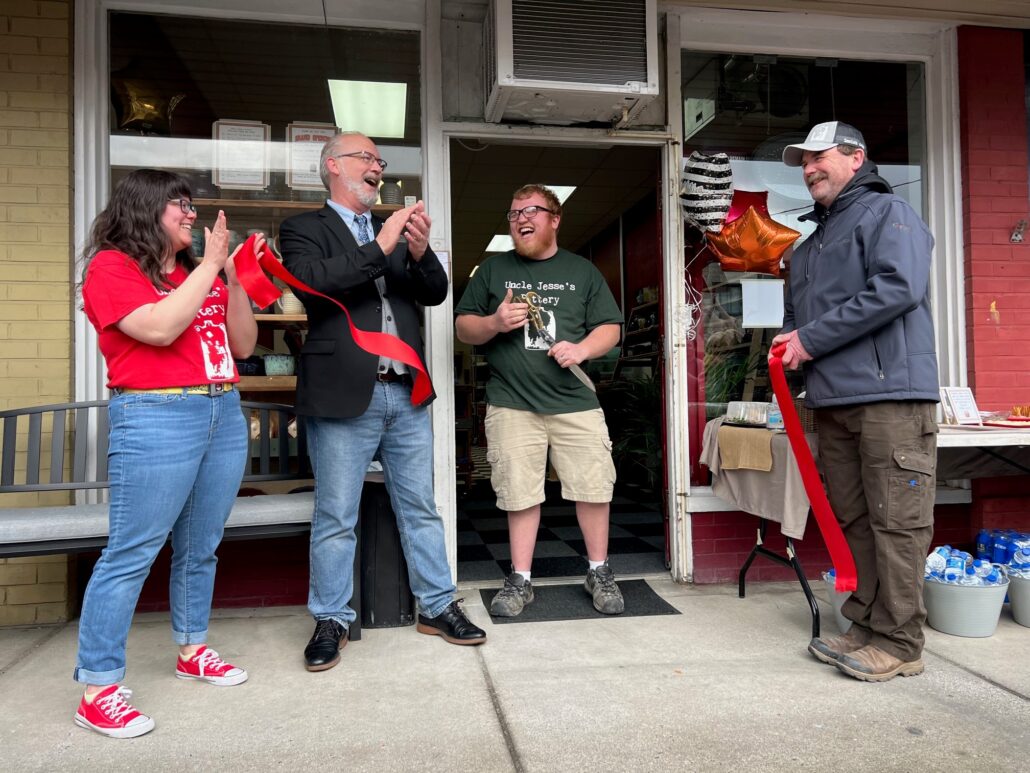 2023 Ferndale Chamber Ribbon Cutting for Uncle Jesse's Pottery